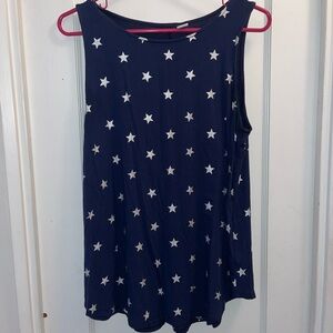 Old Navy Blue Silver Stars Tank Top